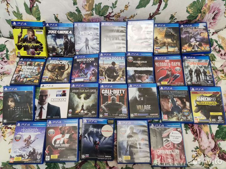 Игры ps4, диски ps4