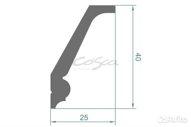 KX023 Cosca 25*40*2000 мм