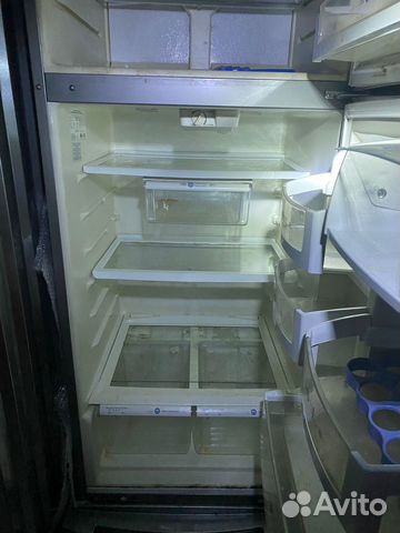 Холодильник американский цвет металлик