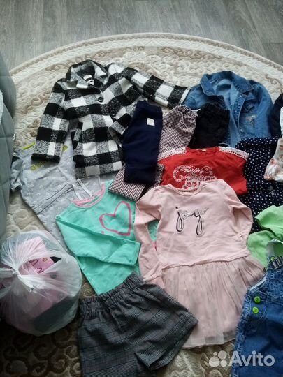 Вещи пакетом на девочку 110 116