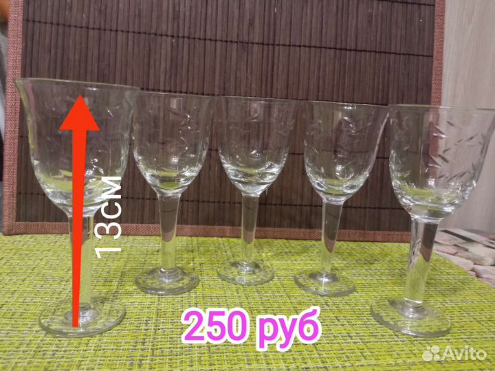 Наборы фужеров, рюмок СССР