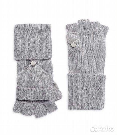 Перчатки/варежки Calvin Klein серые/чёрные