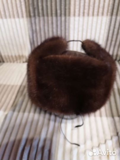 Норковая шапка мужская ушанка