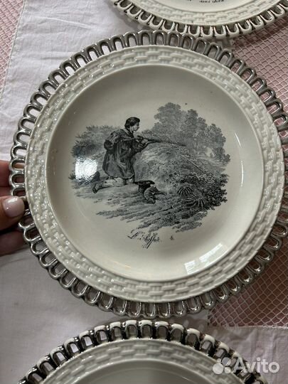 Тарелки винтаж охота