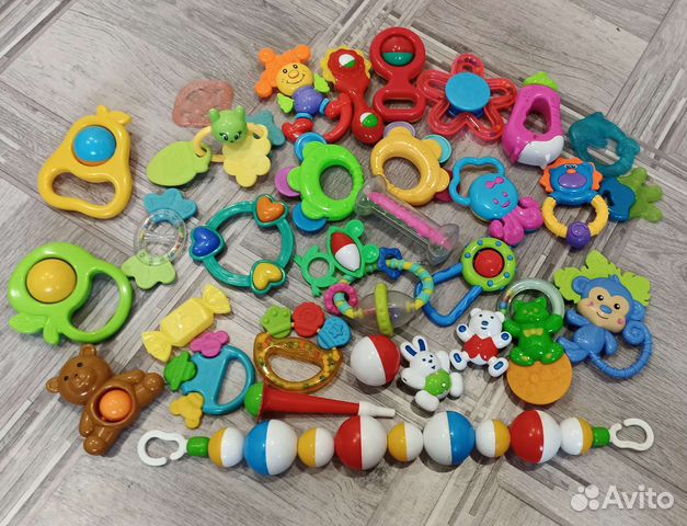 Игрушки погремушки пакетом