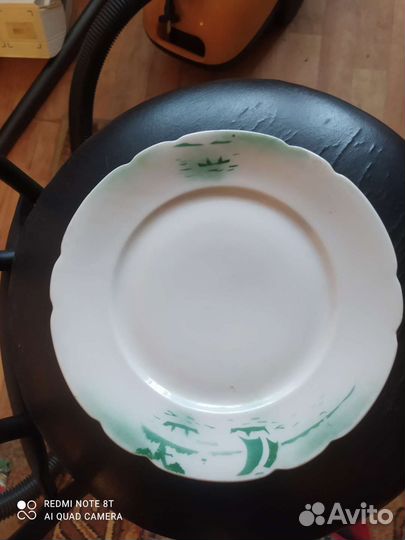 Тарелка 30х годов с наркомовским клеймом