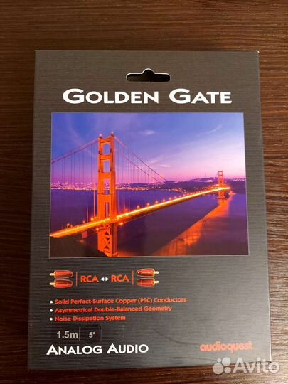 AudioQuest Golden Gate RCA 1.0m