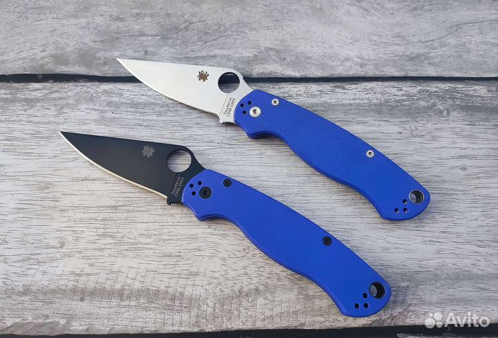 Нож складной Spyderco Paramilitary 2 Синий