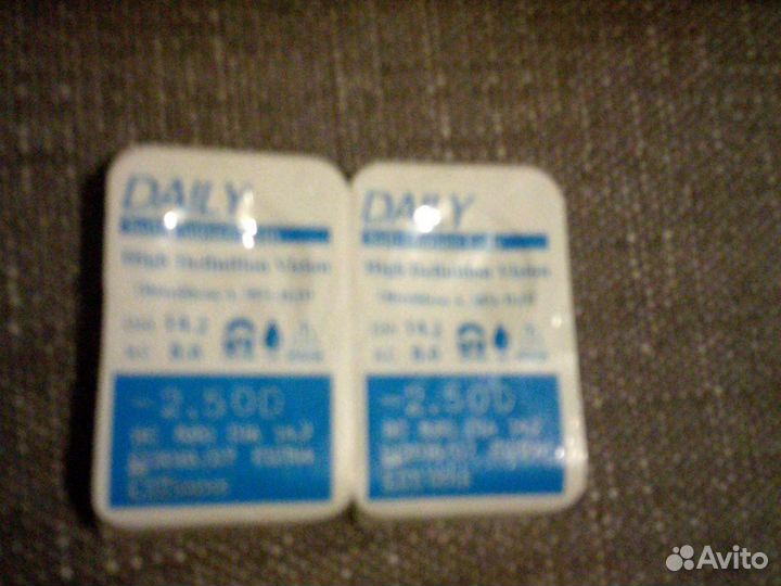 Линзы Daily -2,50 Acuvue +3,25 -6.00