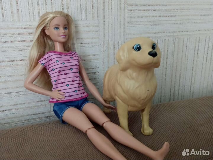 Кукла барби с собачкой