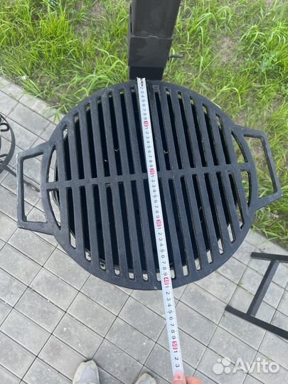 Решетка барбекю чугунная
