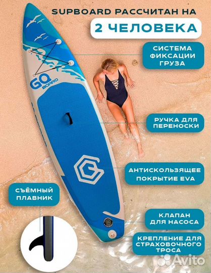 Сапборд Gq sw, rd, coco оригинал
