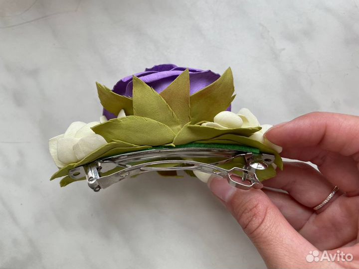 Заколка для волос ручная работа