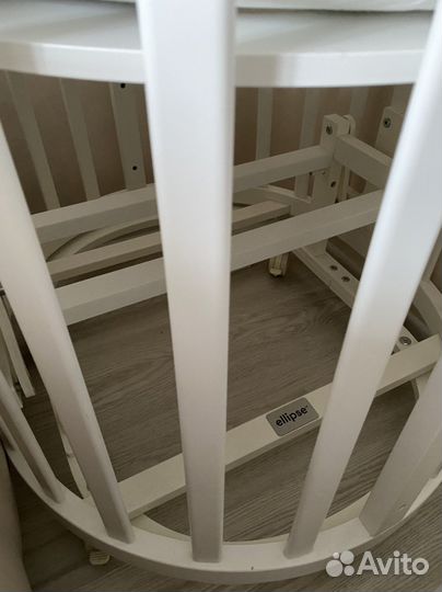 Кроватка-трансформер Ellipsebed (белый)