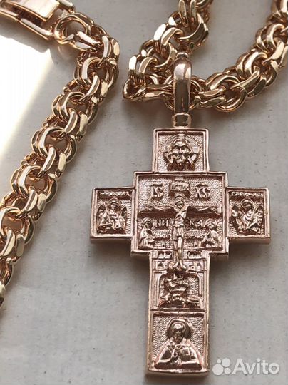 Цепь, крест, браслет