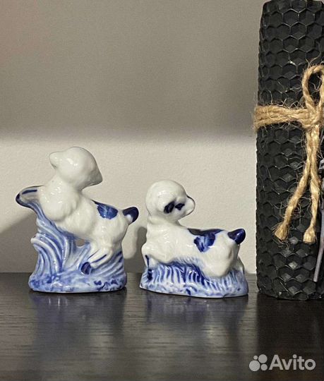 Фарфоровые барашки ягнята гжель