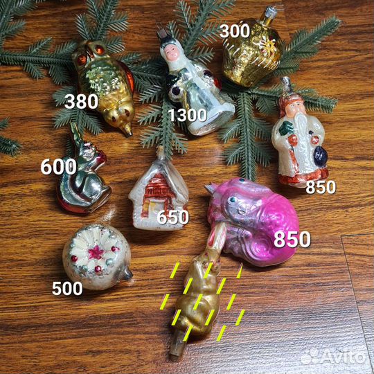 Елочные игрушки СССР