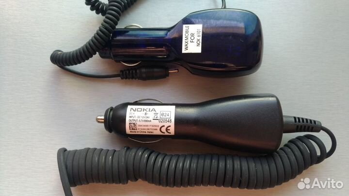 Автомобильная зарядка для iPhone, Nokia оригинал