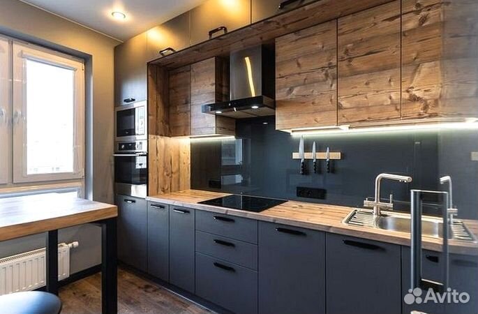 Кухня с подсветкой