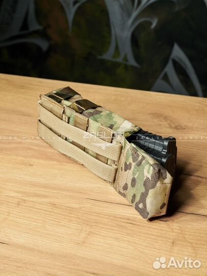 Подсумок двойной с клапаном (Мультикам/Мох)