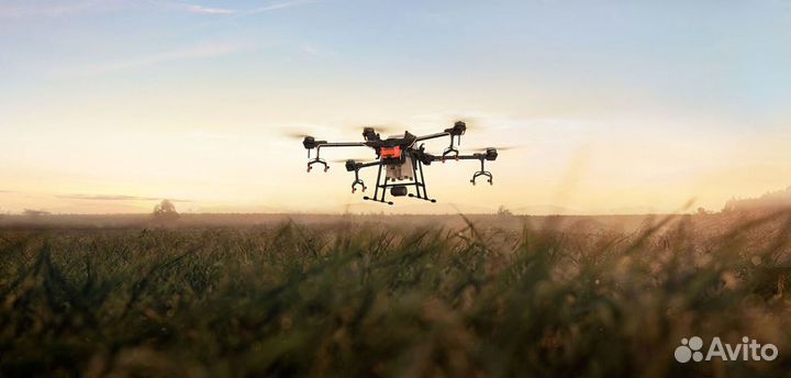 Обработка полей дронами. Опрыскивание