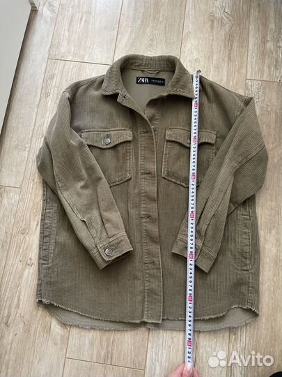 Вельветовая рубашка zara 42