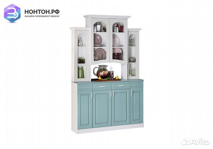 Буфет Констанция 4-х створчатый белый матовый / го