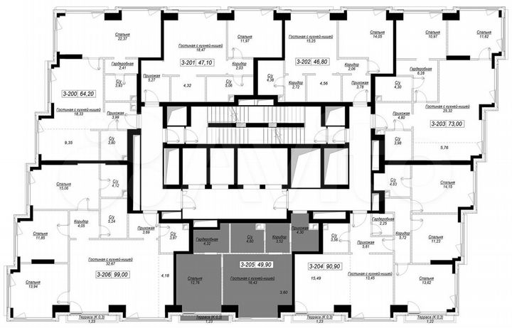 1-к. квартира, 49,9 м², 28/41 эт.