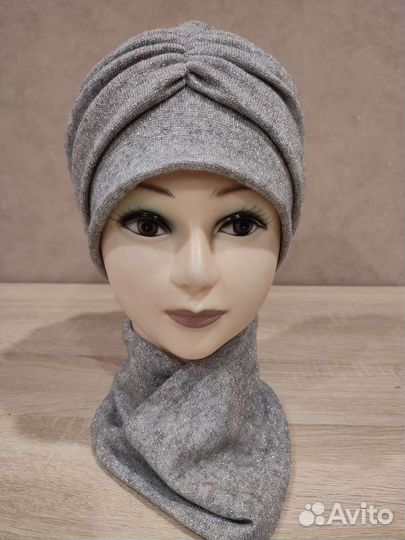Шапка и снуд женский