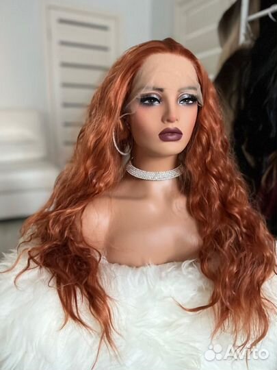 Парик рыжий на сетке