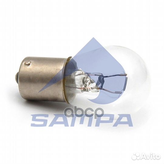 Лампочка 12V P21W патрон BA15s 0961847 sampa