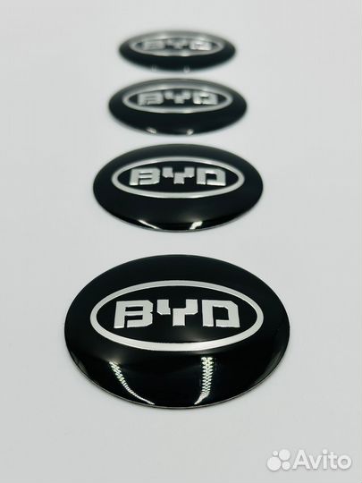 Наклейки на колесные диски BYD Алюминий 65мм