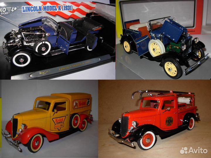 1:18 Модель Ford Lincoln в м-бе 1/18 разные металл