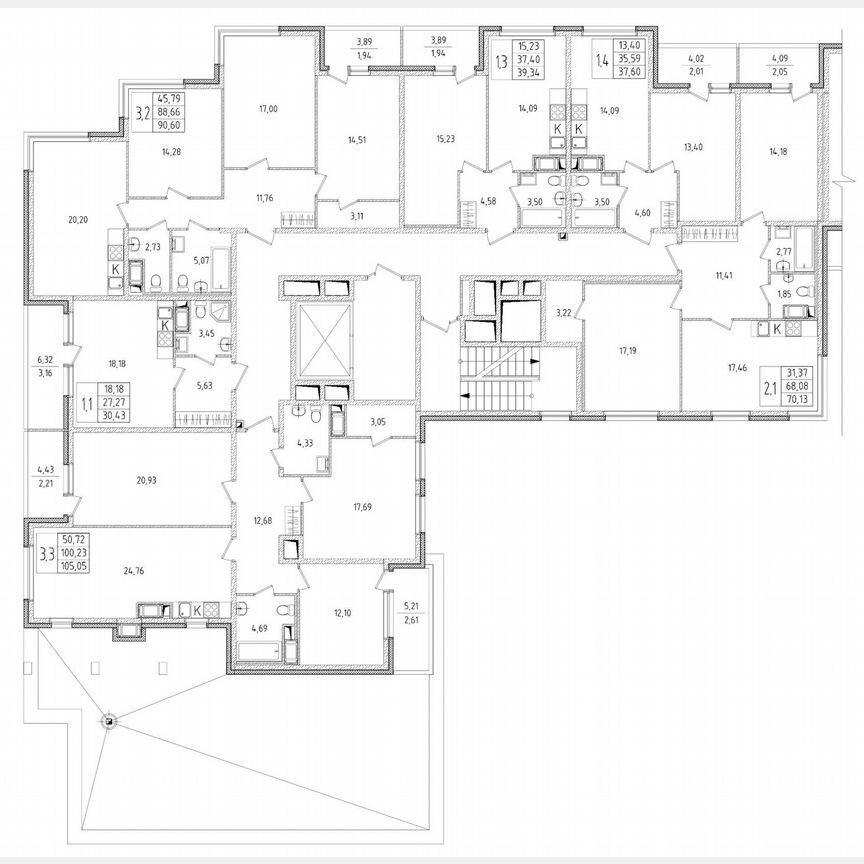 1-к. квартира, 39,3 м², 8/8 эт.