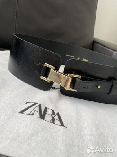 Ремень кожаный Zara 80 новый
