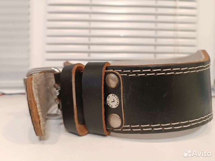 Пояс тяжелоатлетический Bison размер L кожа