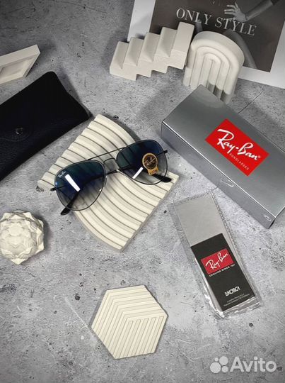 Очки Ray Ban Aviator синие