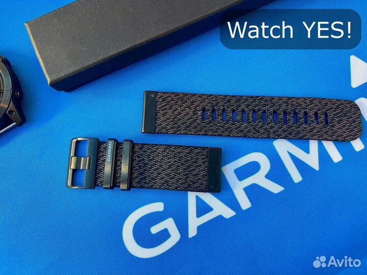 Жаккардовый ремешок Garmin metal 22mm