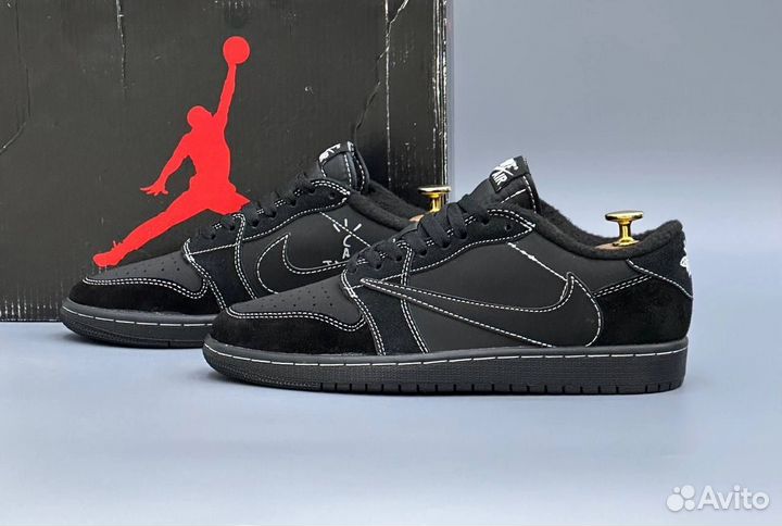 Кроссовки зимние Nike Jordan Travis Scott