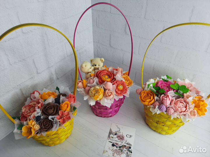 Букет из шоколадных цветов