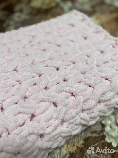 Плед детский вязаный ручная работа