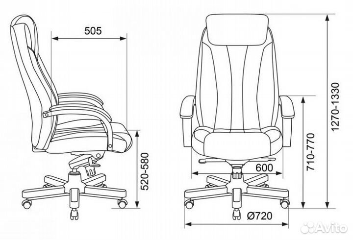 Кресло руководителя Бюрократ T-9922Walnut