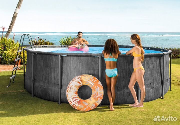 Каркасный бассейн 457х122 см, Greywood Prism Frame