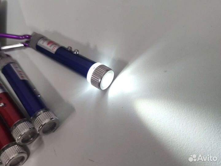 Фонарь-брелок+детектор валют уф диод+указка