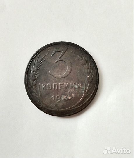 3 коп 1924 года