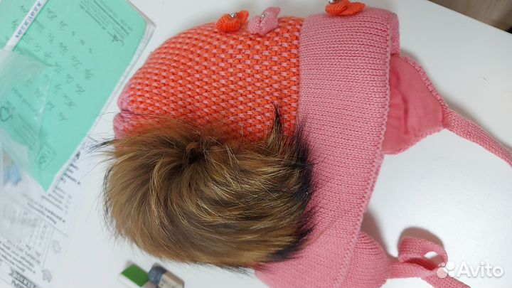 Шапка зимняя для девочки 52 54