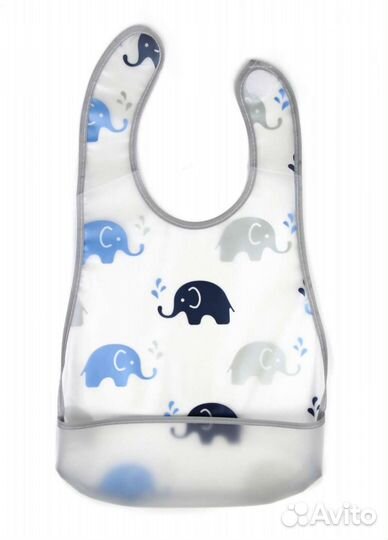 Нагрудник/слюнявчик на липе с карманом пвх 45*28