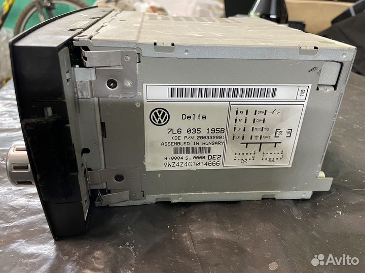 Штатная магнитола на volkswagen touareg gp