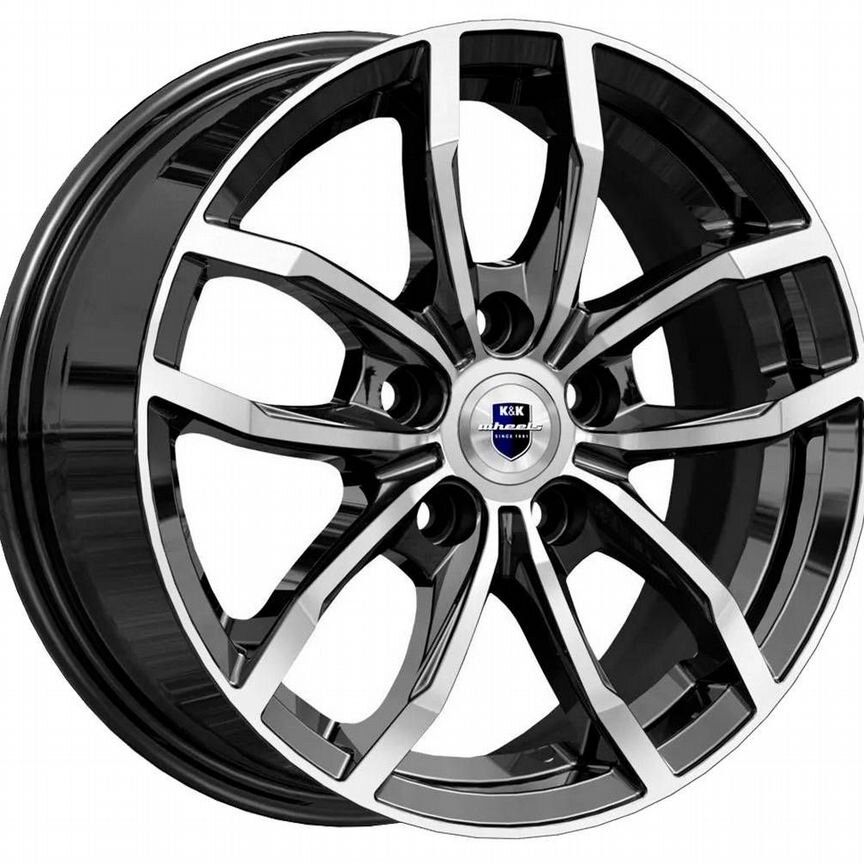 Диски K&K Фрост 6.5x15 5x100 ET38 D57.1 Алмаз черный