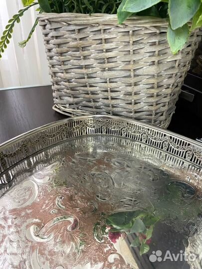 Поднос серебрение по меде Канада